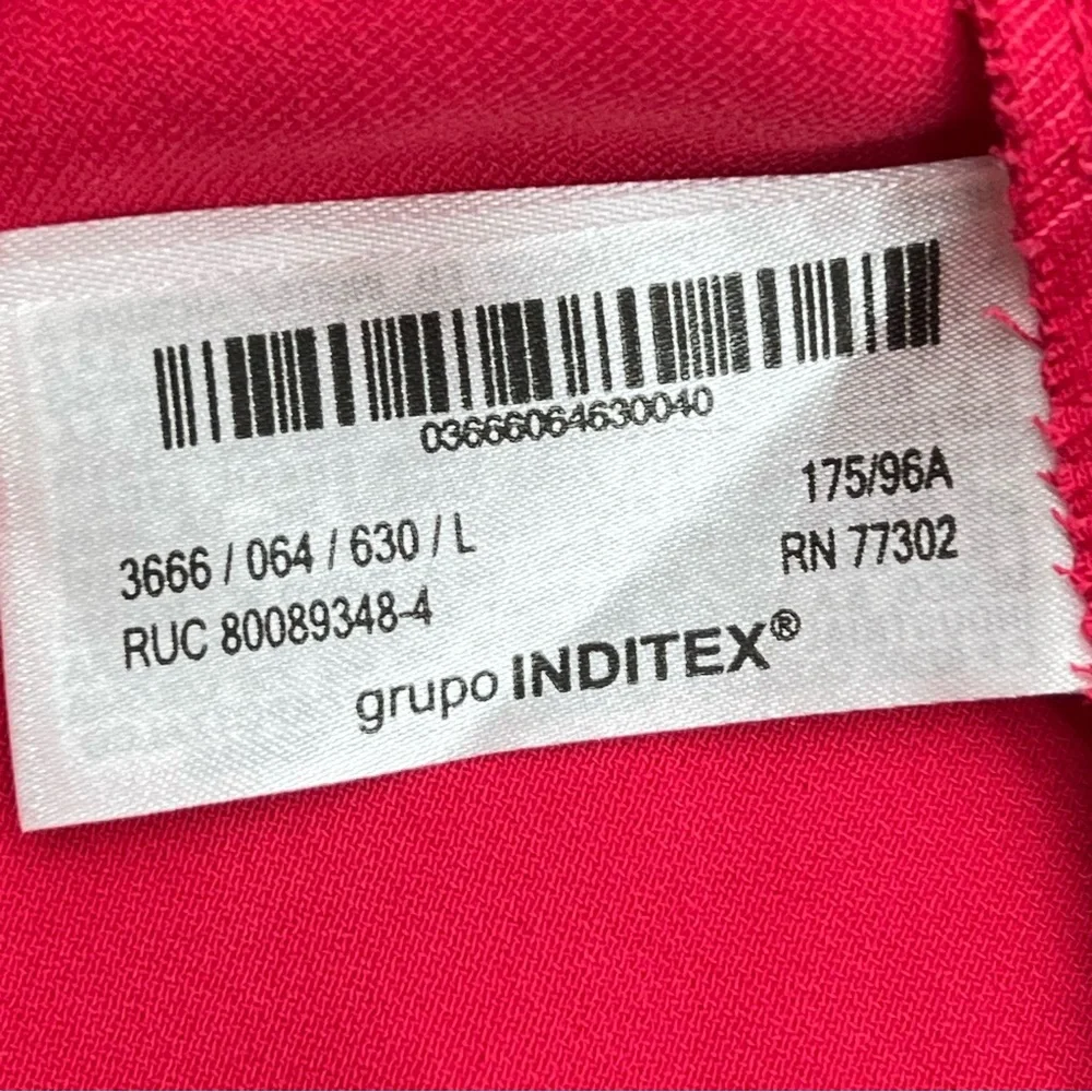 Zara Vibrant Hot Pink Asymmetrical Dress-Size Dress L - Picture 8 of 9